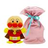 Yoshitoku Anpanman Hand Puppet Plush Toy 28cm Pink Ribbon Gift Wrap