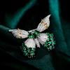 SUYU Fashionable And Flexible Butterfly Brooch With Micro Cubic Zirconium Oxide Brooch, Coat, Suit Accessory, Brooch