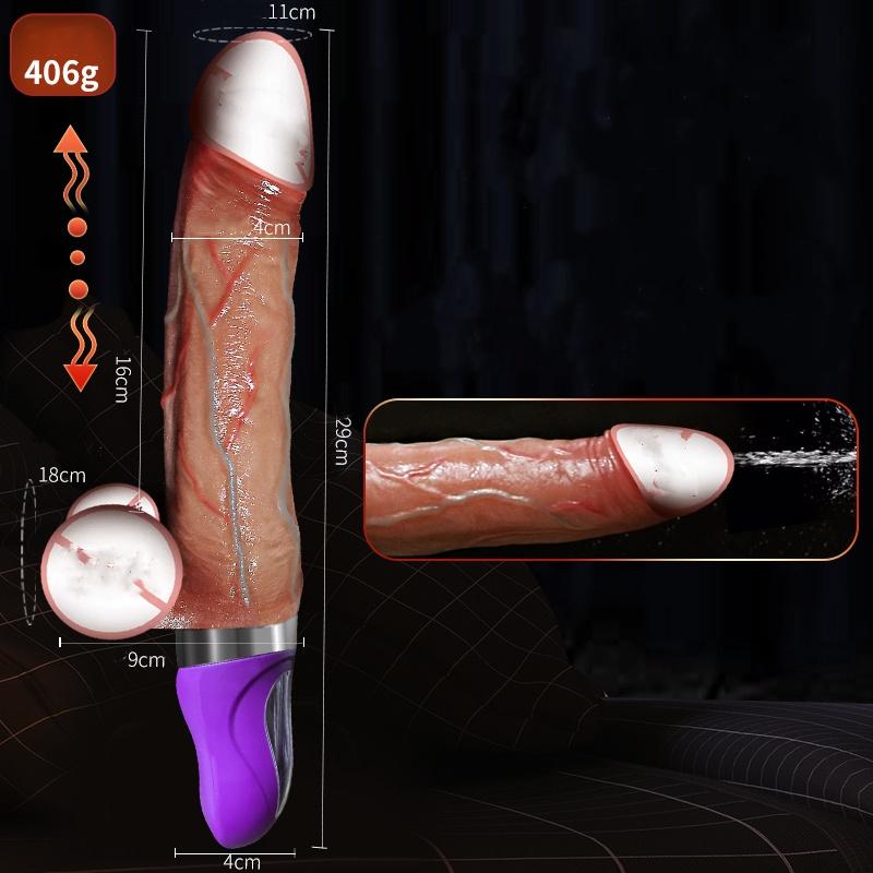 VaHppy Squirting Dildos Artificial Penis Electric Powerful Retractable Sex Toys For Girl Lesbian Female Masturbators