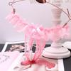 Plus Size Sex Pearl G-string Crotchless Erotic Lingerie Sexy Panties Porn Lace Women Underwear See Through Open Crotch Thongs