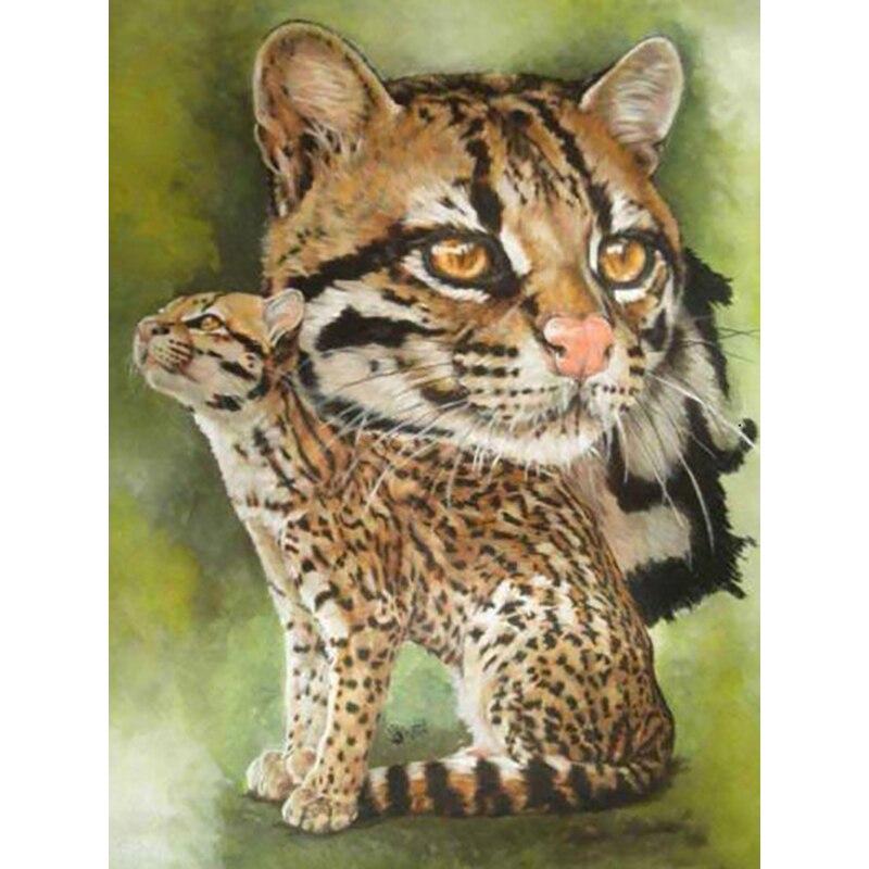 Neues 5D DIY Diamantmalerei Pferd Tiger Diamantstickerei Tier Kreuzstich Vollrunde Bohrer Heimdekor Handwerk Kunst Geschenk