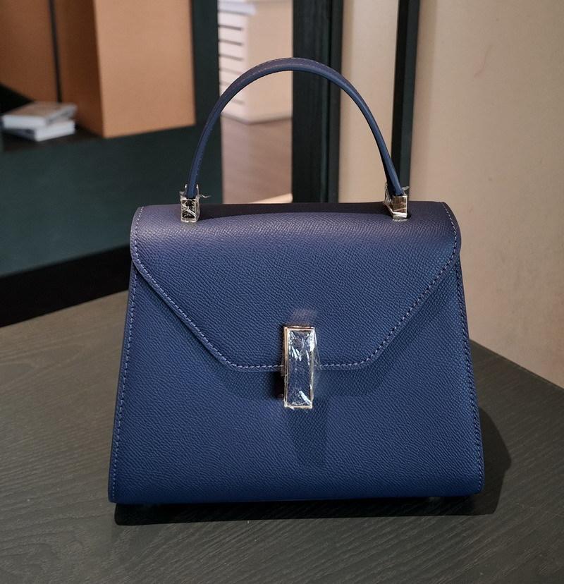 

New first-layer cowhide leather Ep leather bag Valle bag shoulder crossbody handbag women s small square bag 22cm*15cm*17cm