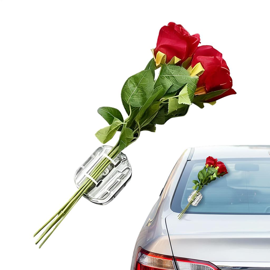 Car Flower Decoration Weather Resistant 3D Romantic Alphabet Letter Sticker Flower Car Accessories For Glass Window Automotive