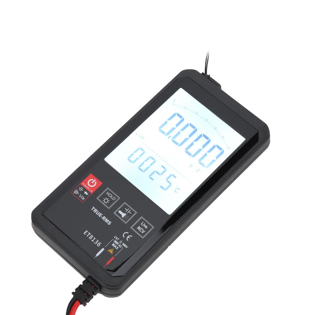 ET8136 Digital Multimeter with Touch Screen FullAutomatic DC AC Voltage Resistance Capacitance Tester