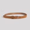 PU Leather Women Waist Belts Western Style Buckle Waist Belts Metal Rivet Waistbands  Girls