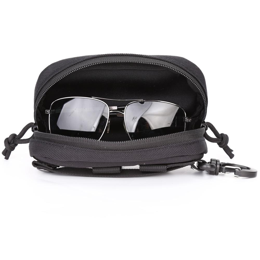 Tactical Glasses Pouch Sunglasses Waist Pack Utility Army Hunting Accessories Organizer Eyeglasses Case Bag
