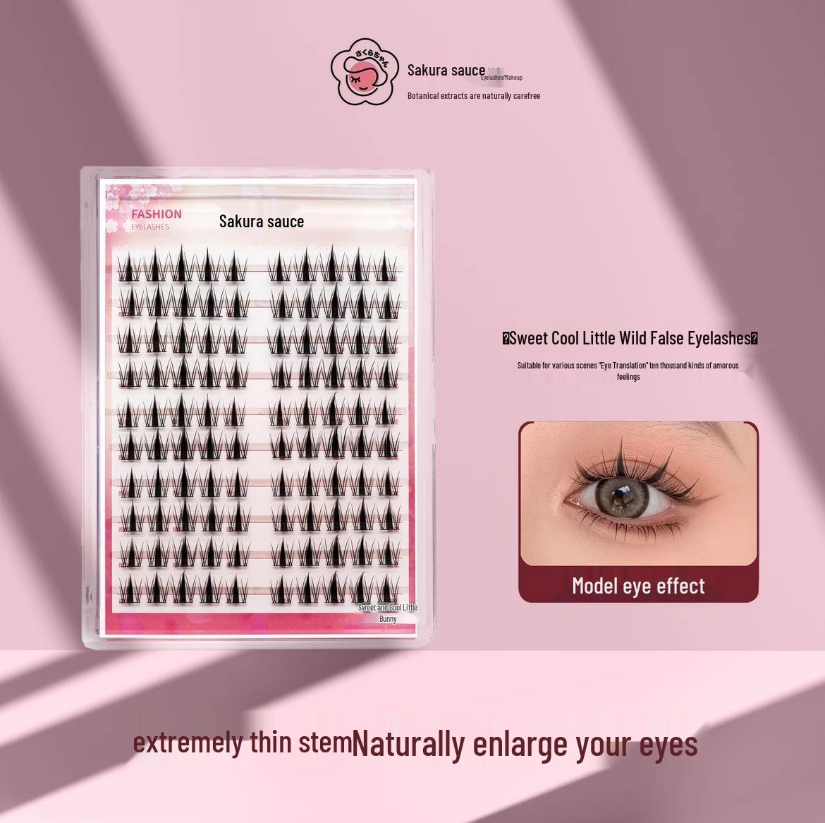 

Sakura-chan Wild Rabbit Eyelashes: Natural Ultra-Fine False Lashes