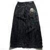 Mens Straight Fit Denim Jeans With Embroidered Hip Hop Detail Mid-Rise Slightly Stretchy Cotton Blend Casual Wear