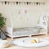 VidaXL Bed Frames for Children, Single Bed with Slat Base, Bedroom Furniture, Scandinavian, White 90x190 Cm 834508