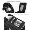 Motorcycle Tank Storage Bag, 5L Polyester Fabric Pouch with Buckle Strap Mounting, Top Opening Access and Carry Along Use for Road Travel Stops