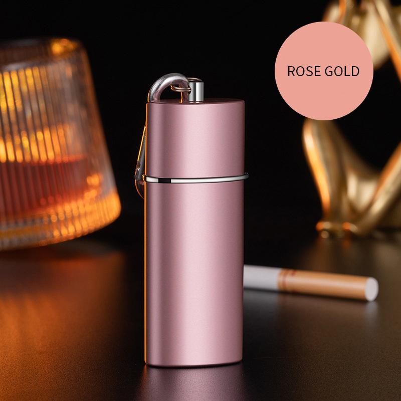 Portable Ashtray With Keychain Drawer Ash Holder Stainless Steel Cigarette Tray For Outdoor Car Travel Mini Ashtray Container