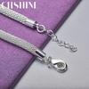 CHSHINE 925 Sterling Silver Snake Chain Flower Bracelet For Women Fashion Charm High Quality Jewelry