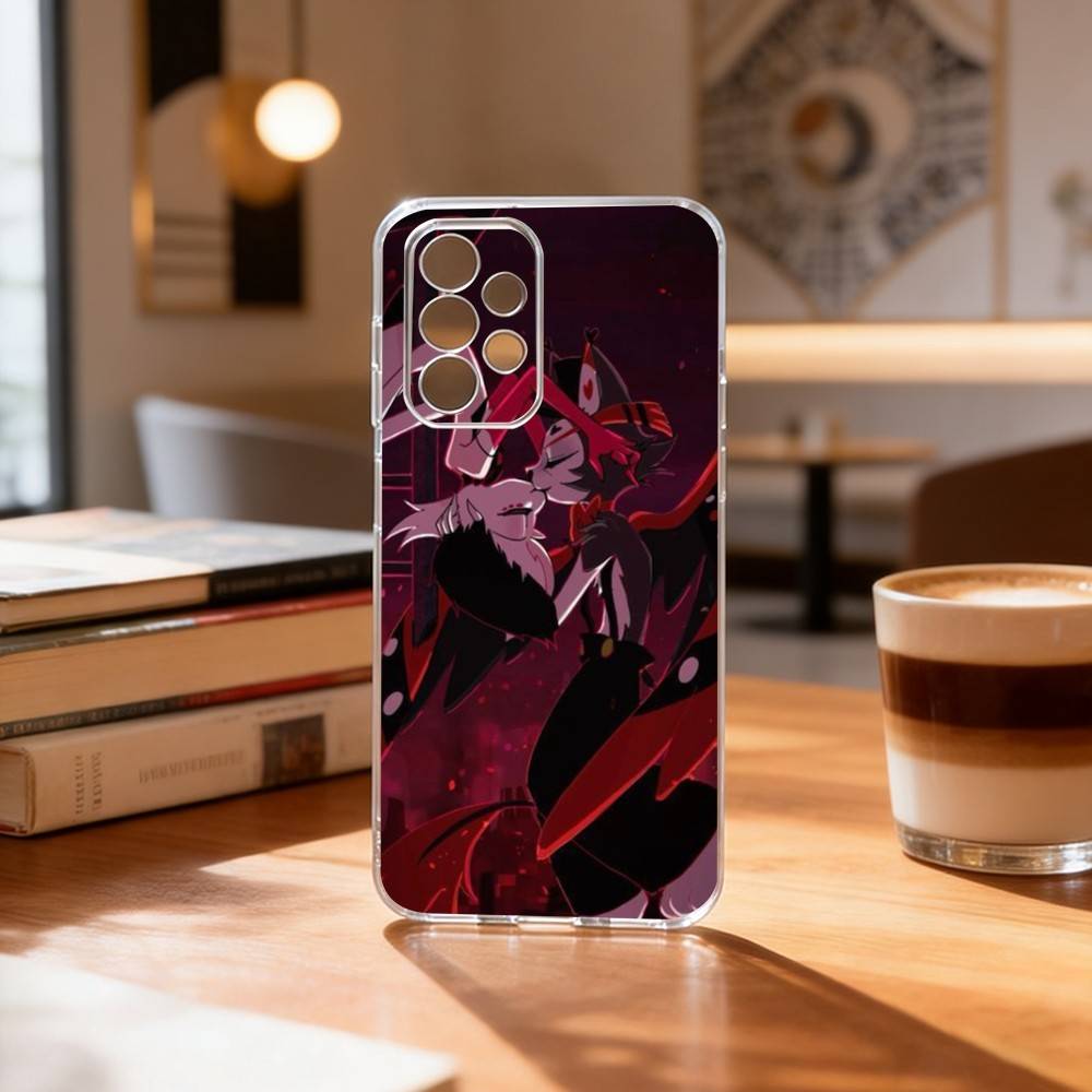 Hazbin Hotel Husk  Phone Case Transparent Silicone Soft For Samsung S25,S24,S21,S22,S23,S30,Ultra,S20,Plus,Fe