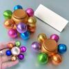 Adults Kids Novelty Metal Fingertip Gyroscope - Rainbow Anti Stress Anxiety Decompression Handspinner Gift Toy