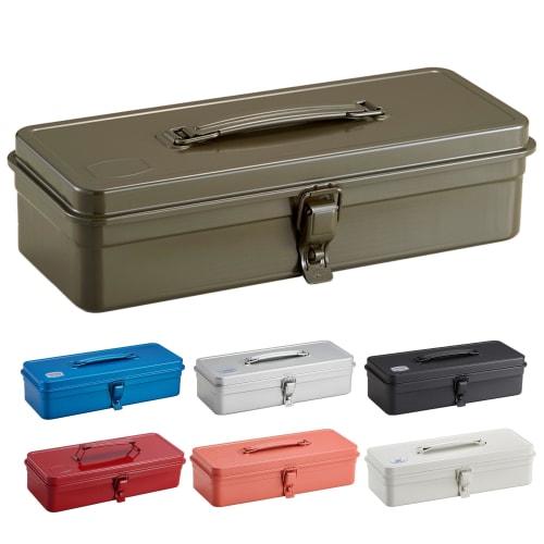 Toyo Steel (TOYO) Steel Tool Box T-320 Moss Green [Approx. 33cm Wide X 14cm Deep X 9cm High] Made In Japan Tool Box Storage Box