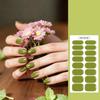 3PCS Solid Color No-Bake Gel Nail Stickers, Easy Application, Long-Lasting