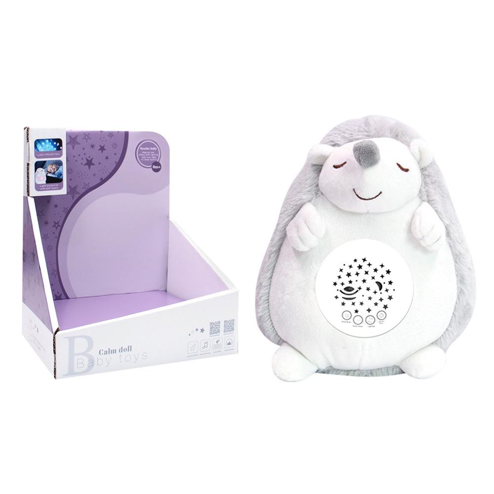 

Soft And Cuddly Cross-border Children s Animal Starry Sky Projector With Lights And Music Unicorn And Elephant Plush Toy Hedgehog