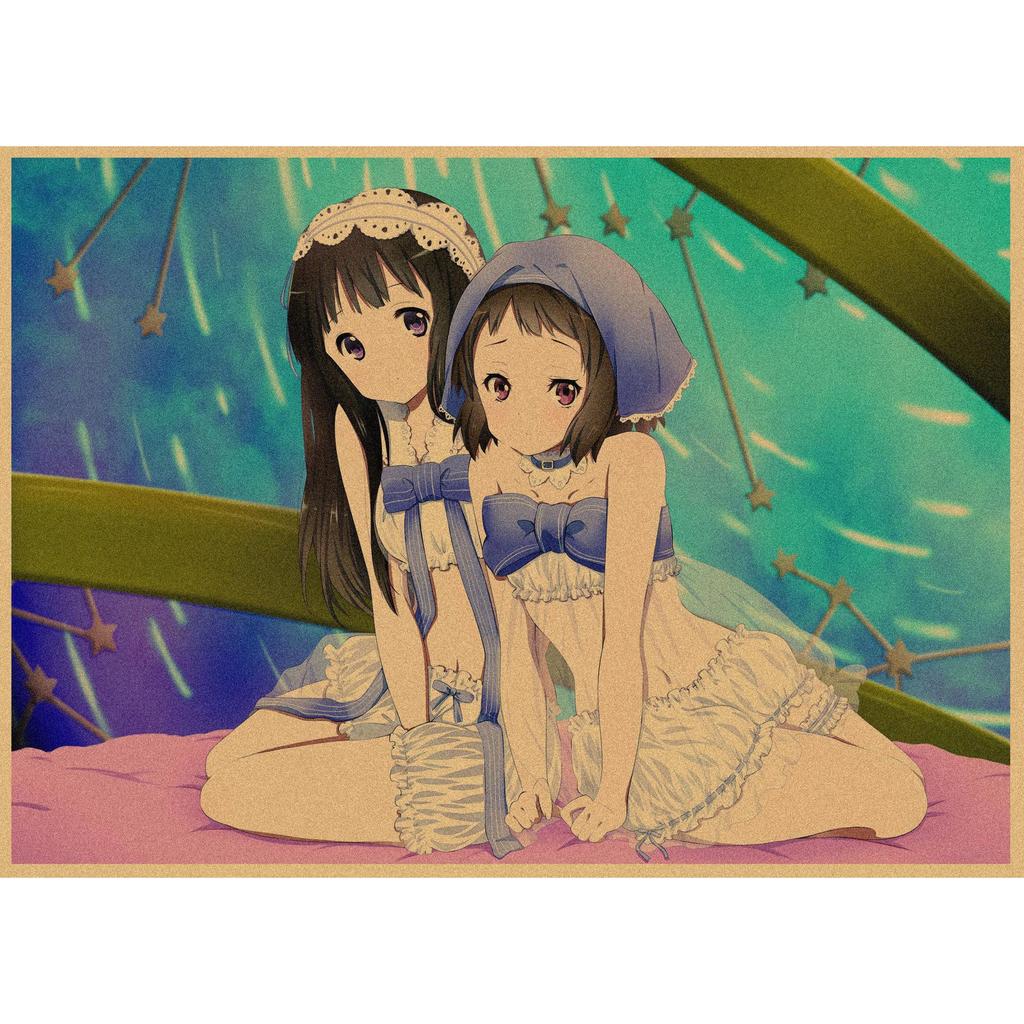 Hyouka Retro Anime Poster - Japanese Kraft Paper Wall Art