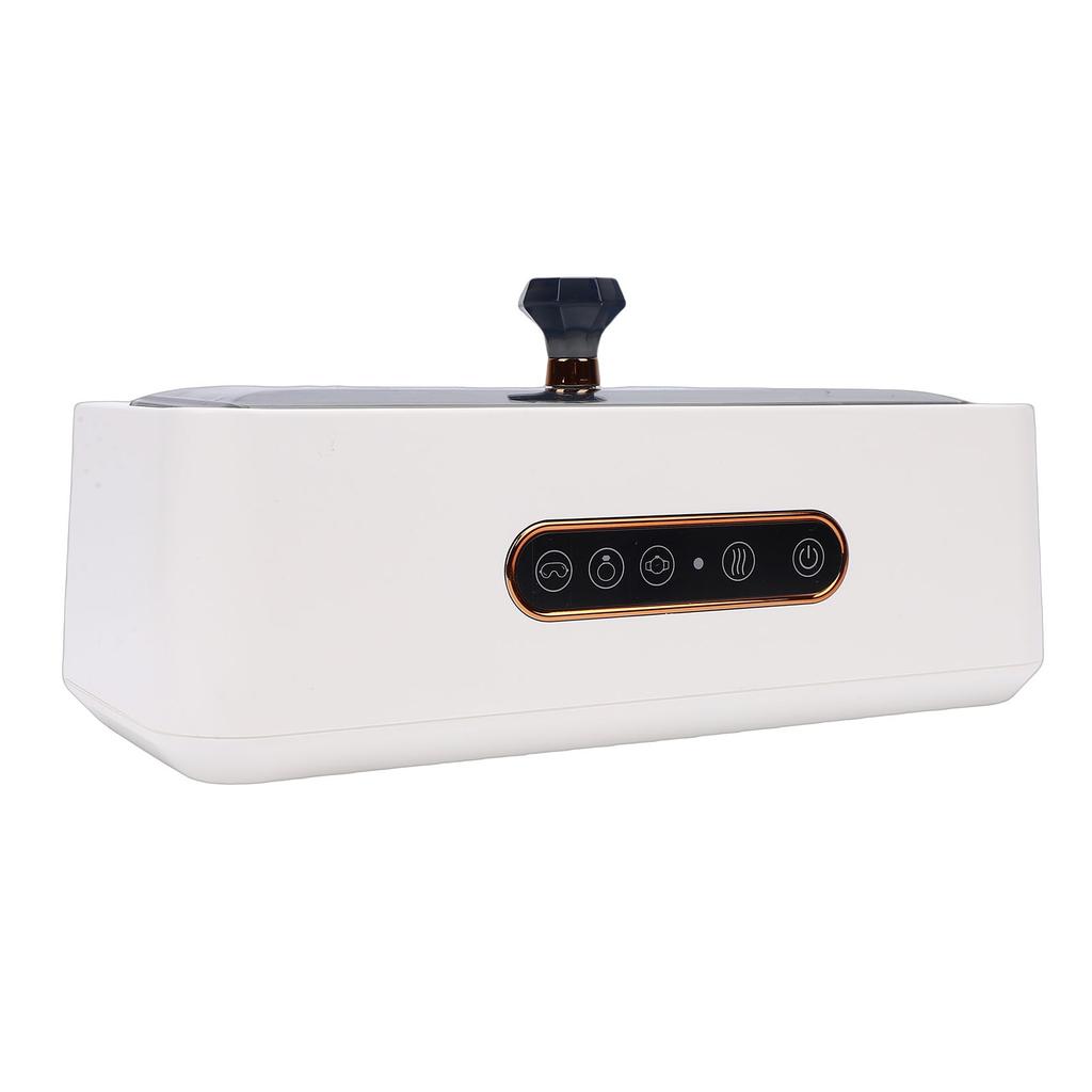 Ultrasonic Jewelry Cleaner 45KHz 270ml 304 Stainless Steel   3 Modes Professional Ultrasonic Machine for Jewelry Glasses Watches White