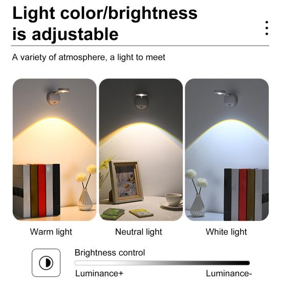 Picture Light with 3 Color Modes Remote Control Brightness Adjustment Battery Operated Rechargeable