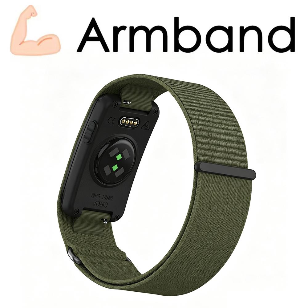 Premium Custom Nylon-Schlaufe Ersatzarmband Verstellbares Handgelenk Oberarm Bizeps Armband Zubehör für Garmin CIRQA Smart Band