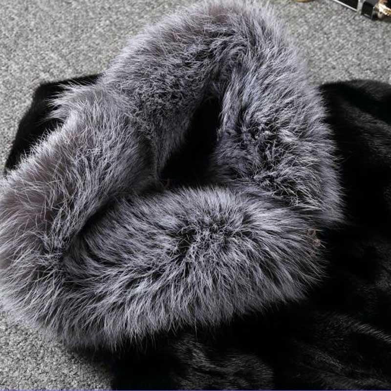 Women's Exquisite Faux Fur Coat Hooded Soft Fleece Thick Jacket Plus Size Coat Female Cardigan
