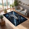 Juventus FC Printed Flannel Area Rug Non Slip Soft Polyester Floor Carpet Indoor Decor Mat for Bedroom Living Room Sofa