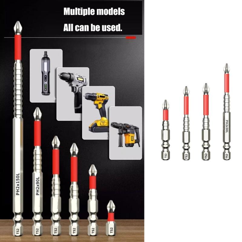 Průmyslový šroubovací bit šestihranná stopka rázový elektrický vrtací bit sada šroubovací vrtací hlava elektrické nářadí vrtací nástavec