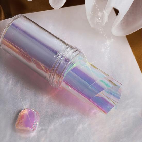 Nagelaufkleber, abnehmbar, glänzende Oberfläche, Kunststoff, DIY Nail Art-Aurora-Film, Maniküre-Transferpapier, Nagelzubehör