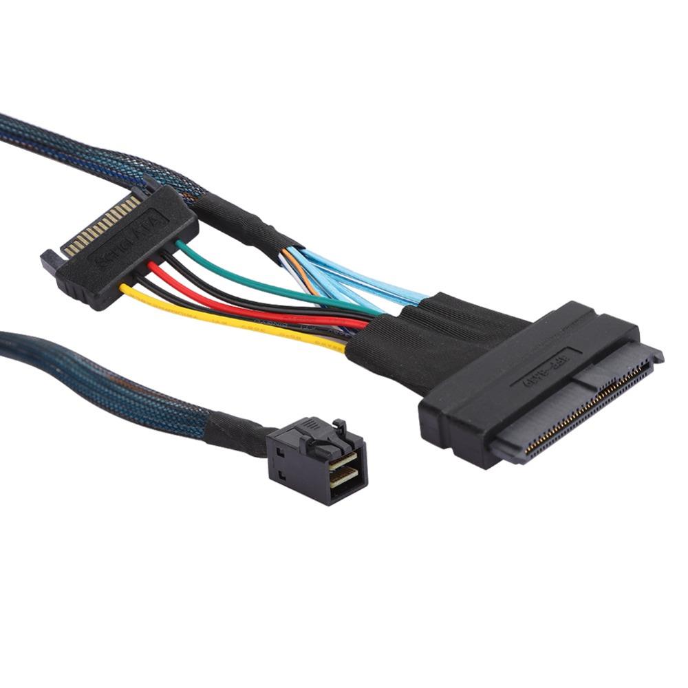 15 Pin SFF8643 To SFF8639 Cable High Speed Server Connector Cable  Server Application