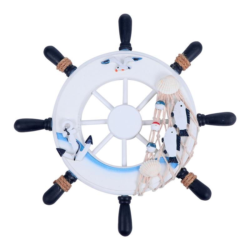 Wheel Ship Nautical Wooden Steering Wall Wood Hanging Boat Marine Vintage Boat Wheel Mirror Boat Wheel Mirrorative