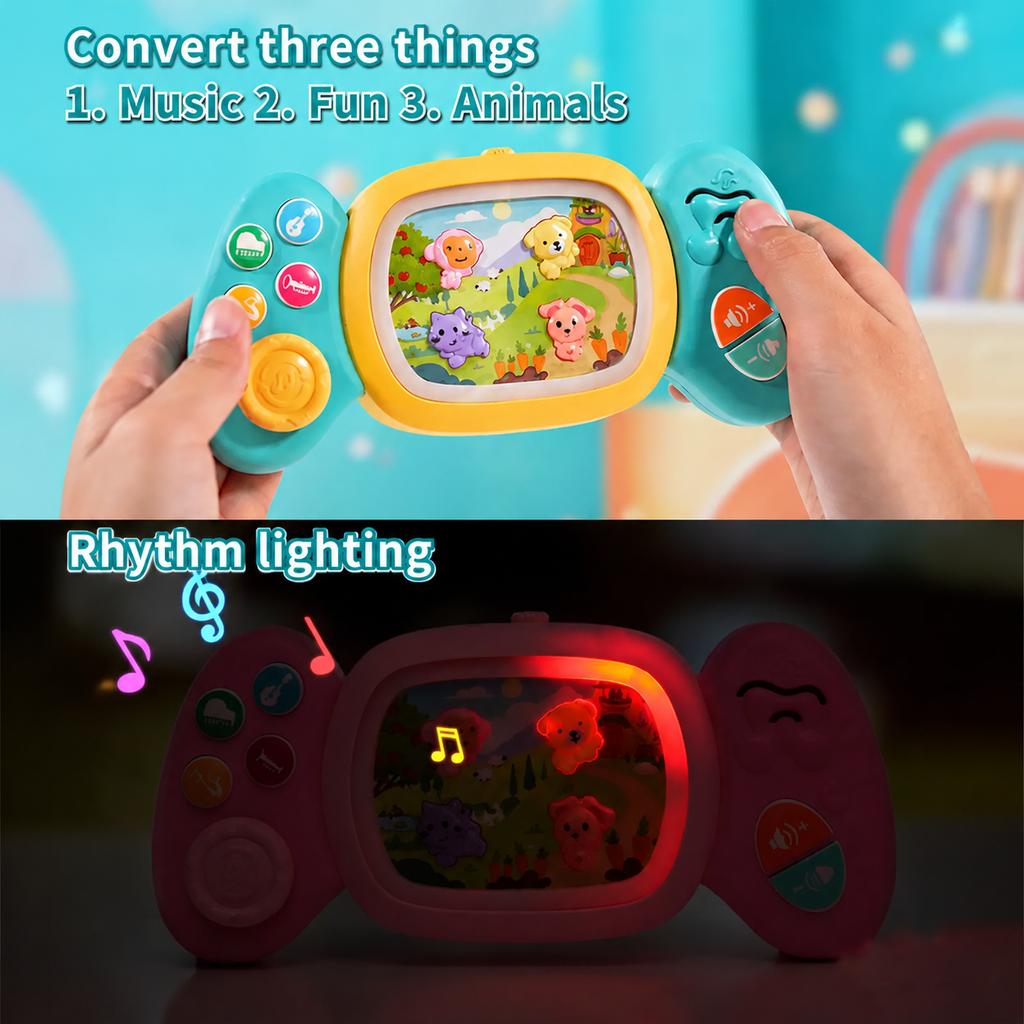 Baby Musical Game Controller Toy, Multi-Instrument Sounds, Infant Early Educational Gift