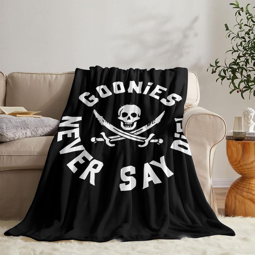 La coperta morbida G-goonies Never Say Die in flanella, coperta estiva leggera e accogliente per divano, letto, viaggio