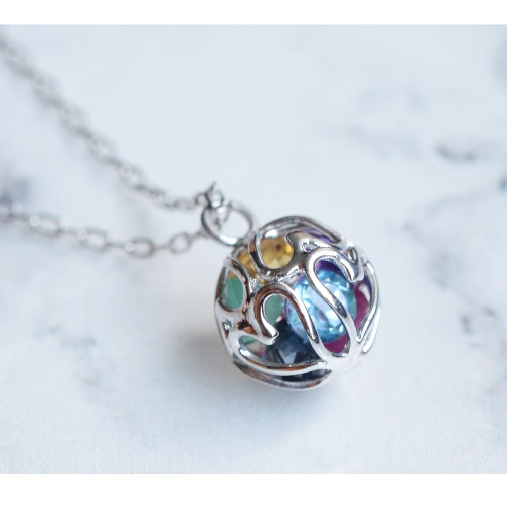 Kleeblatt-Amulett 10K Weißgold 10K Schutz ab November Sa243 Vierblättrige Halskette, Gold, Gold, Böse, Februar, Mai, Juli, September, Oktober, Geburtssteine,