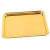 2pcs Rectangular Food Service Tray Stainless Steel Vanity Organizer Tray  Wedding Party