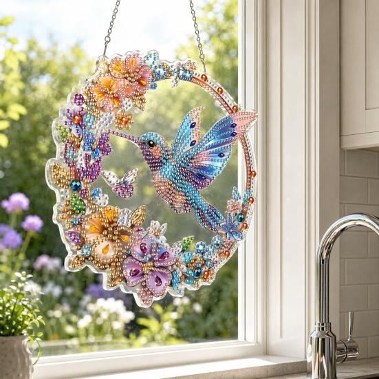 Relaxing Craft Project Colorful Pendant Necklace Acrylic 1 Pc