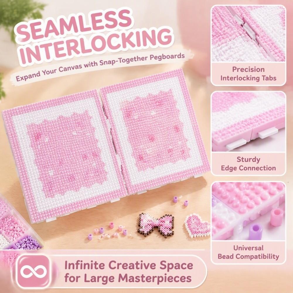 Plastic Perler Bead Board 52/78/104 Pins Square Bead Boards New Bead Pegboards Pixel Art Making