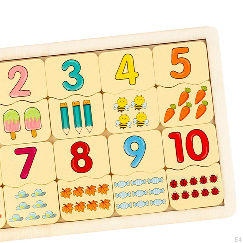 Children Wooden Puzzle Matching Toy Montessori Education Sorting Board for Boys and Girls