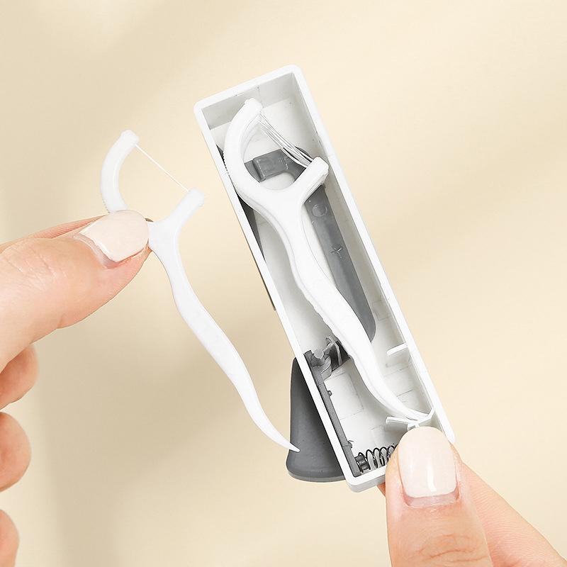 Automatic Dental Floss Storage Box Floss Dispenser Reusable Dental Floss Dispenser Floss Organizer Case Cleaning Oral Care