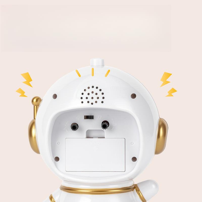 Astronaut alarm clock for students and children's special clock cartoon creative luminous alarm clock