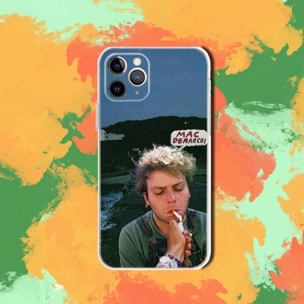 Mac Demarco Phone Case For iPhone 17,16,15,14,13,12,11,Pro,Max,Plus,Air,X,XS,XR,SE,Mini Transparent Silicone Soft