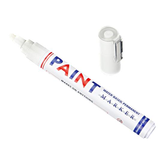 

Yousheng Tombstone Marker Pen Waterproof Headstone Marker for Restoring Faded Inscriptions Metallic Finish Precision Tip Tombstone Engraving Highlight белый