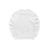 FILA Fusion Letter Print Logo Pullover Long Sleeve College Sweatshirt Men sweatshirt White T11M212203FWT