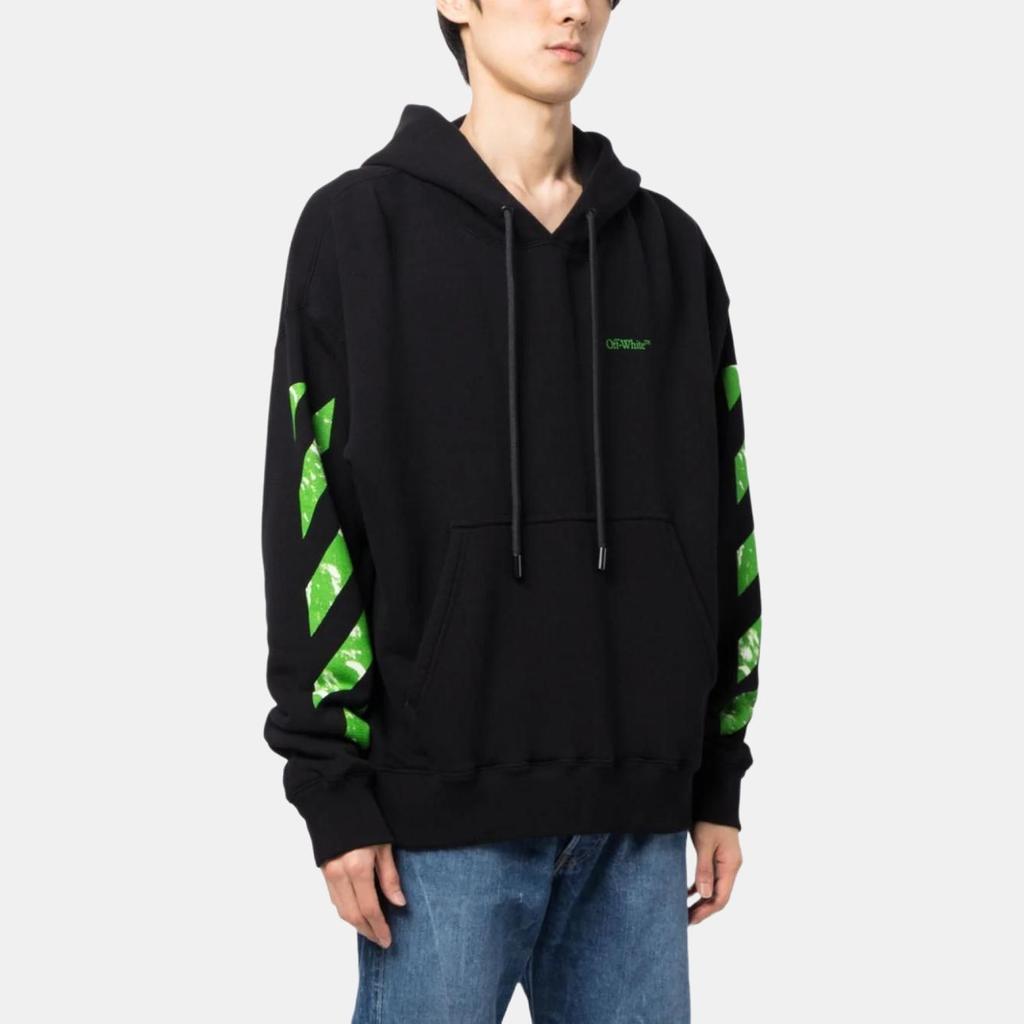 OFF WHITE Sweatshirt Herren Schwarz OMBB085F23FLE0101050