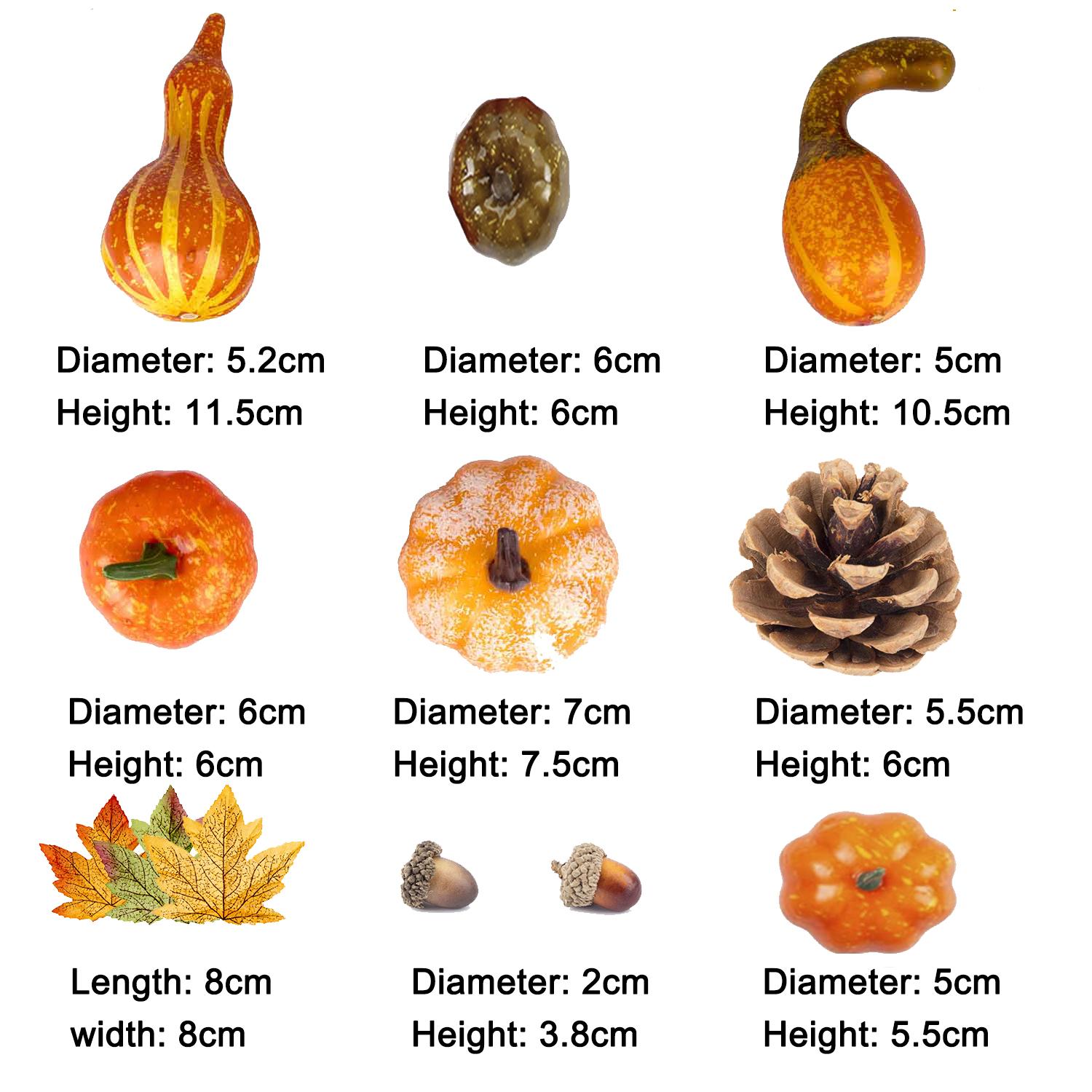 Thanksgiving Simulation Pumpkin-50PCS