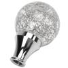 Universal Round Ball Shift Knob Modified Gear Shifter Head for Most Car Models with 3 Adapters Silver
