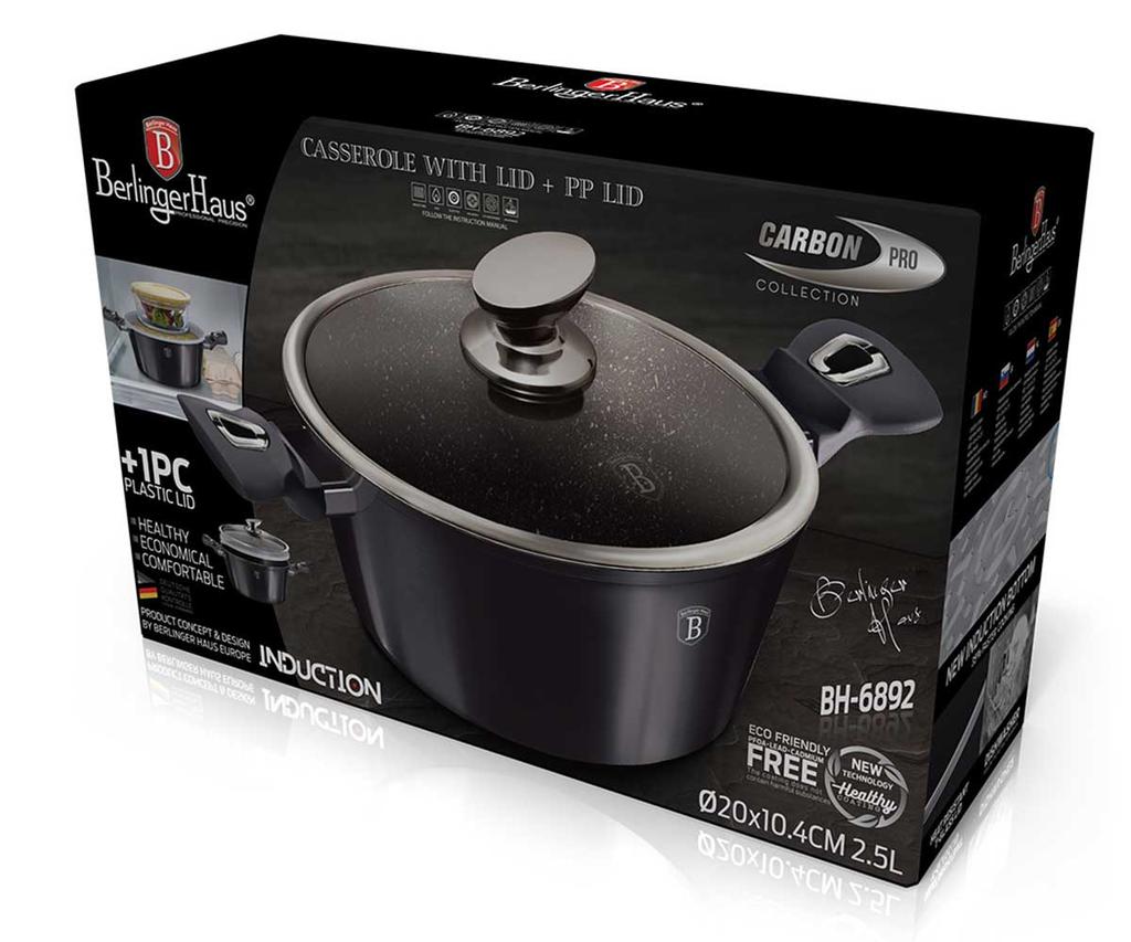 GRANITE POT 20cm BERLINGERHAUS BH-6892 CARBON PRO