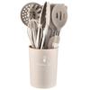 Ruiming 14-Piece Non-Stick Silicone Kitchen Utensil Set with Stainless Steel Handles