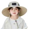 Wide Brim Sun Hat Lightweight Echargeable Sun Fan Hat Built-In Fan Cooling Sunhat Hats For Men Women Beach Hiking Camping