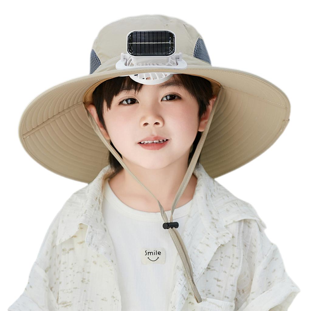 Wide Brim Sun Hat Lightweight Echargeable Sun Fan Hat Built-In Fan Cooling Sunhat Hats For Men Women Beach Hiking Camping